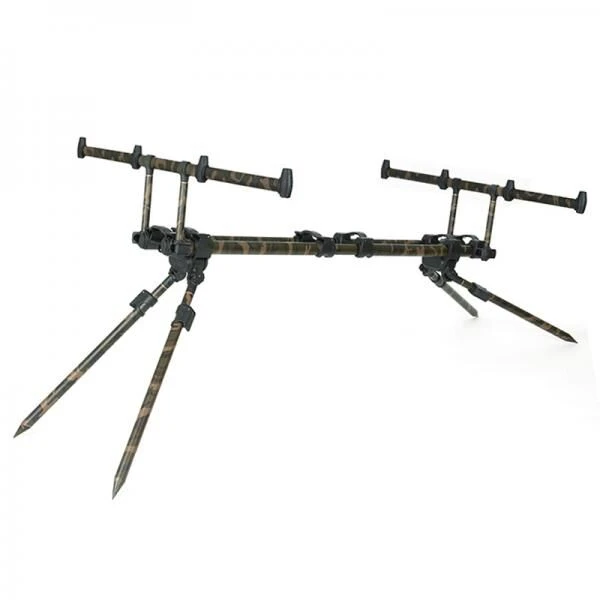 Fox Ranger MK2 4-Rod Camo Rodpod Inclusief Tas - Afbeelding 2
