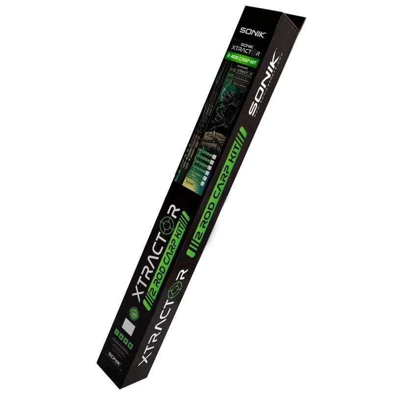 Sonik Xtractor 2 Rod 9ft 3lb Carp Fishing Kit